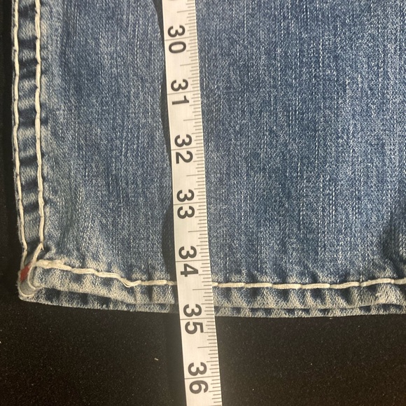 Rare! Ricky Red Label Super T True Religion size 31” W unaltered 34 3/4” L - Picture 11 of 12